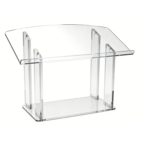 Podium,Tablemount Clear Ghost Acrylic 27"x 13.7" x 19.5" 1803-6 Easy Assembly Required 1803-6