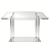 Podium,Tablemount Clear Ghost Acrylic 27"x 13.7" x 19.5" 1803-6 Easy Assembly Required 1803-6