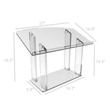 Podium,Tablemount Clear Ghost Acrylic 27"x 13.7" x 19.5" 1803-6 Easy Assembly Required 1803-6