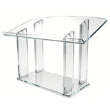 Podium,Tablemount Clear Ghost Acrylic 27"x 13.7" x 19.5" 1803-6 Easy Assembly Required 1803-6