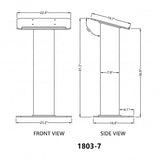 Clear Church Pulpit Event Lectern Plexiglass Acrylic Debate Podium School