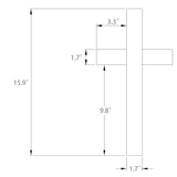 8.3 X 15.9" White Acrylic Cross 3 Piece Constructions Doublesided Tape Christian 1803 Cross