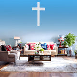 8.3 X 15.9" White Acrylic Cross 3 Piece Constructions Doublesided Tape Christian 1803 Cross