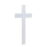 8.3 X 15.9" White Acrylic Cross 3 Piece Constructions Doublesided Tape Christian 1803 Cross