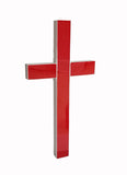 Premium Metal & Acrylic Cross LED Lighted Cross, Christian Lighted Church Sign, Perfect for Indoors & Outdoors 18101-RED