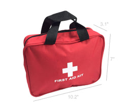 100 Piece Emergency First Aid Kit Basic Surgical Rescue Bag Workplace OSHA ANSI