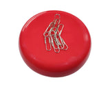 Magnetic Pincushion Pin Caddy Paper Clip Holder For Push Pins Sewing Needles Red
