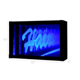 LED HAIR Sign Animated Neon Light Tunnel Lamp Infinity Mirror Light Frame