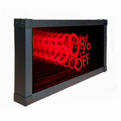 LED 50% OFF Sign Animated Neon Light Tunnel Lamp Infinity Mirror Light Frame