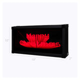 LED Merry Christmas Sign Animated Neon Light Tunnel Lamp Infinity Mirror Frame