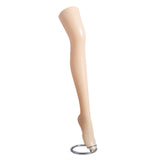 FixtureDisplays? Plastic Mannequin Leg for Display, Commercial Female Standing Leg with Metal Rack, Fleshtone Christmas Leg Lamp DIY 18139