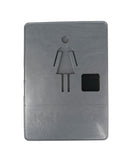 FixtureDisplays 5.51 L x 7.87 W  Men's Restroom Signs 18141 WOMEN