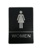 FixtureDisplays 5.51 L x 7.87 W  Men's Restroom Signs 18141 WOMEN