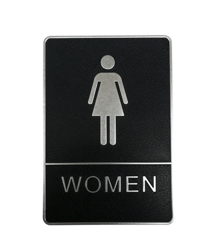 FixtureDisplays 5.51 L x 7.87 W  Men's Restroom Signs 18141 WOMEN