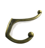 Antique Finish Dual Coat Hook Hat Hook Wall Mounted Hook Double Coat Hanger
