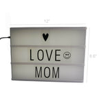 12x8.6 Free Combination Cinematic Light Box LED 90 Letters Message Sign Display