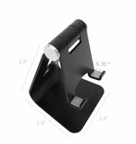 Cell Phone Stand Aluminum Desktop Smartphone Stand Convenient Charging Port