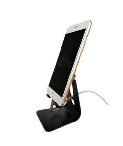 Cell Phone Stand Aluminum Desktop Smartphone Stand Convenient Charging Port
