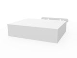 3PK White Showcase Display Shelves Wall Display Floating Shelves Set 18158 WHITE