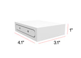 3PK White Showcase Display Shelves Wall Display Floating Shelves Set 18158 WHITE