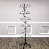 6-Tier 24 Hat Rotating Hat Display Rack Free Standing Headwear Wig Organizer 18164-24HAT