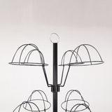 6-Tier 24 Hat Rotating Hat Display Rack Free Standing Headwear Wig Organizer 18164-24HAT
