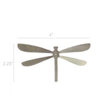8PK Laser Stainless Steel Dragonfly Wall Decor Adhesive Back Wall Decor Silver 18167