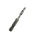 6PC SAE Drill Tap Combination Bit Set Deburr Countersink Hex Bit HSS 1/4 Shank