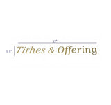 Tithes & Offering Sticker 4 Donation Box Charity Ballot Tithing Box Gold Color