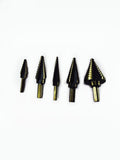 Step Drill Bit Set, High Speed Steel, Set of 5 Step Drill, Total 50 Sizes 18183
