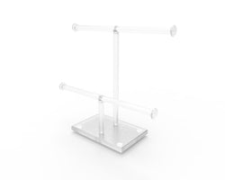 12W x 10H x 5D Jewelry Display T-Bar Necklaces Bracelet Tape Ribbon Scrapbook Supply Organizer 18184