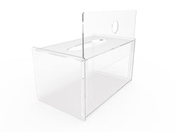 Tissue Box Holder Clear Acrylic Facial Tissue Dispenser Box Cover Napkin Holder Ear Loop Face Mask Dispenser