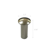 12 Pack 0.20 Dia. x 0.55 L Stainless Steel Tubular Rivet 18203 5X14 12PK