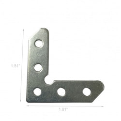 10PK Galvanized Furniture 46mmX46mm L Shape Flat Plate Corner Brace Bracket