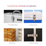 2PK Cabinet Boxes Spring Loaded Latch Catch Toggle Hasp 18209 2PK