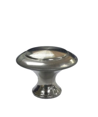 Galvanized Cabinet Drawer Door Hardware Round Pull Knob - 1.1 Diameter, M4 Thread 18212 2PK