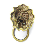 2PK Antique Bronze Cabinet Hardware Lion Head Pull Drawer Cabinet Door Knobs