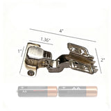 4PK 105 degree Soft Closing European Inset (door flush wih frame) Concealed Hinge 18216-4PK
