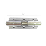2PK Metal Spring Hinge Furniture Cabinet Self Closing Corner Butt Hinges 60x25mm