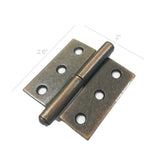 2PK Antique Copper Closet Hinge Wood Gift Box Cabinet Drawer Hinge Door Hinge