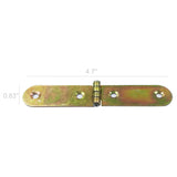 2PK 4.7 x 0.83 Boat Strap Hinges Deck Cabinet Marine Electroplate Zinc Finish