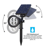Solar Lights LED Adjustable Spotlight Wall Light Landscape Night Lights Senser