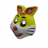 Cute Bunny PVC Mask Costume Accessory Child Kids Adult Jungle Animal Holloween