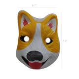 Fox PVC Mask Costume Accessory Child Kids Adult Jungle Animal Holloween