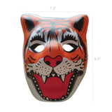 Tiger PVC Mask Costume Accessory Child Kids Adult Jungle Animal Holloween