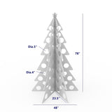 Contemporary Christmas Tree White Large Decorative Christmas Retail Store Prop Make to order.Allow 3 months 18348
