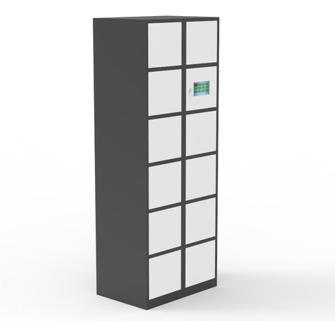 Mini Screen For Locker FixtureDisplays® 12 Slot TouchScreen Digtal Access Locker 26.8