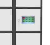 FixtureDisplays® 12 Slot TouchScreen Digtal Access Locker 26.8" x 70.8" x 18", Computer Control Smart Access Public Private Modes  Make to Order 3 Month Leadtime. Extra Duty TBD 18349-TOUCHSCREEN