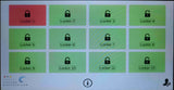 FixtureDisplays® 12 Slot TouchScreen Digtal Access Locker 26.8" x 70.8" x 18", Computer Control Smart Access Public Private Modes  Make to Order 3 Month Leadtime. Extra Duty TBD 18349-TOUCHSCREEN