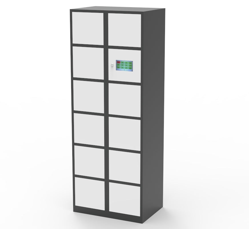 FixtureDisplays® 12 Slot TouchScreen Digtal Access Locker 26.8